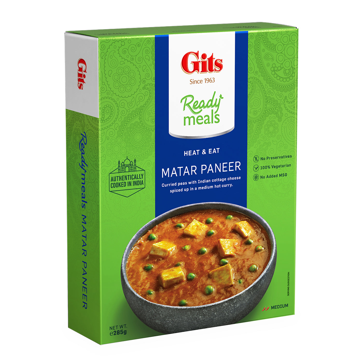 Gits Matar Paneer (Mild Spicy) 285g