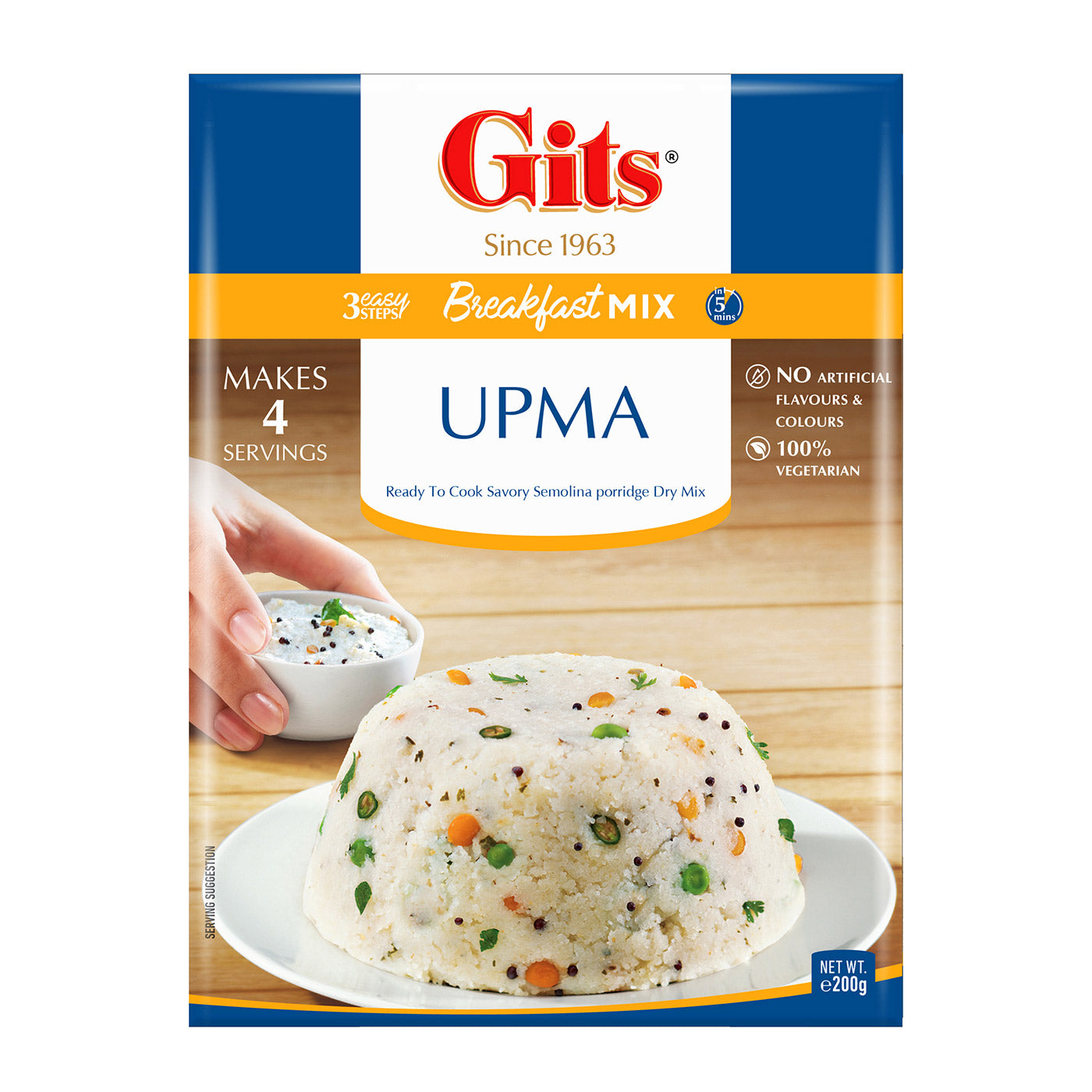 Gits Upma Instant Breakfast Mix 200g