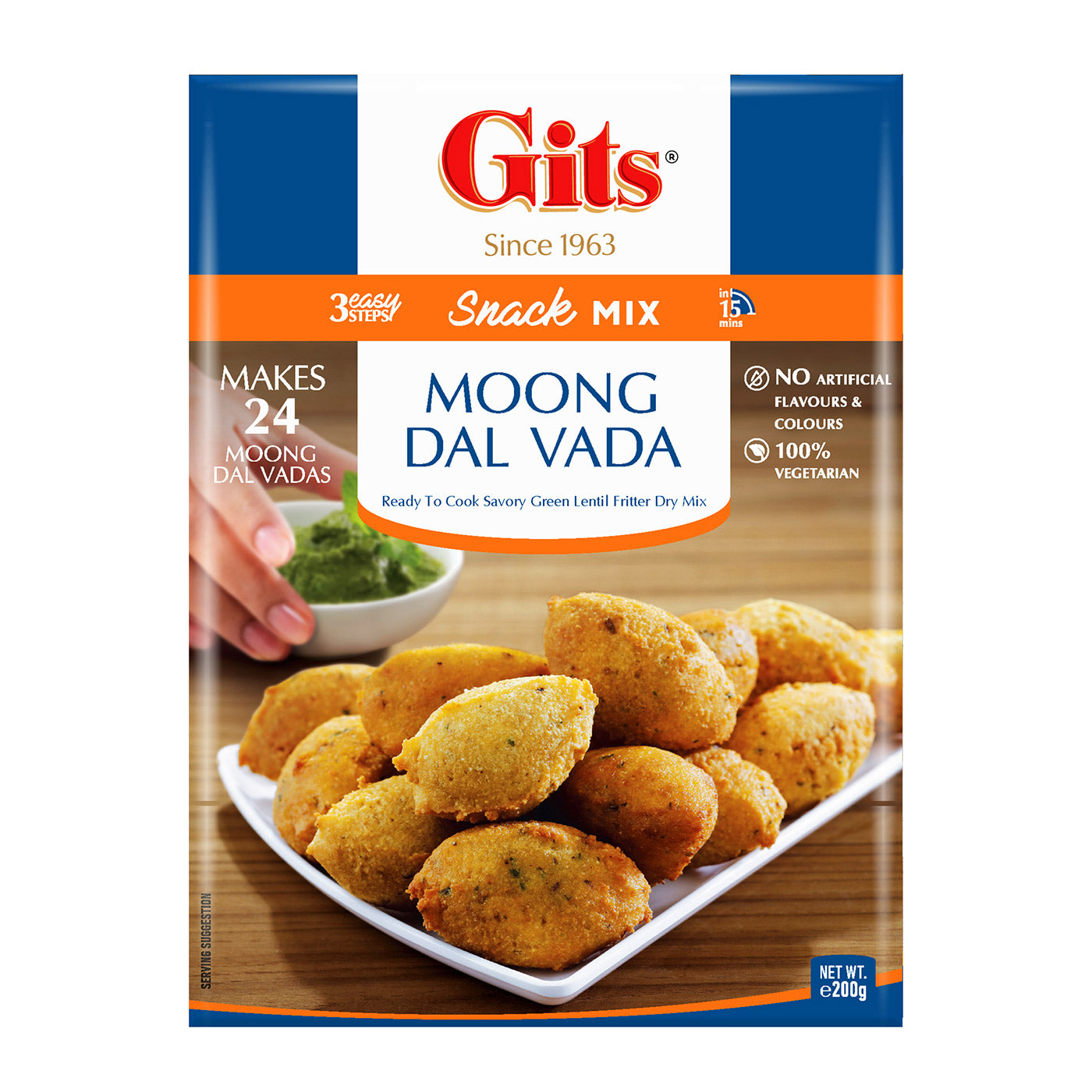 Gits Moong Dal Vada Snack Mix 200g