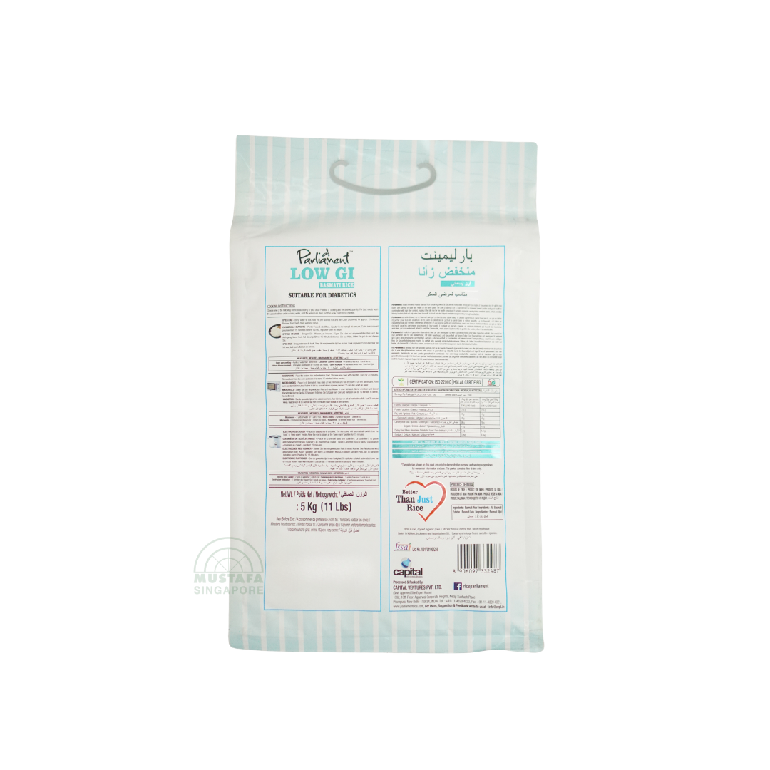 Parliament Low GI Basmati Rice 5kg
