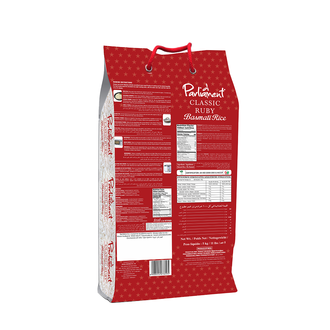 Parliament Classic Ruby Basmati Rice 5kg