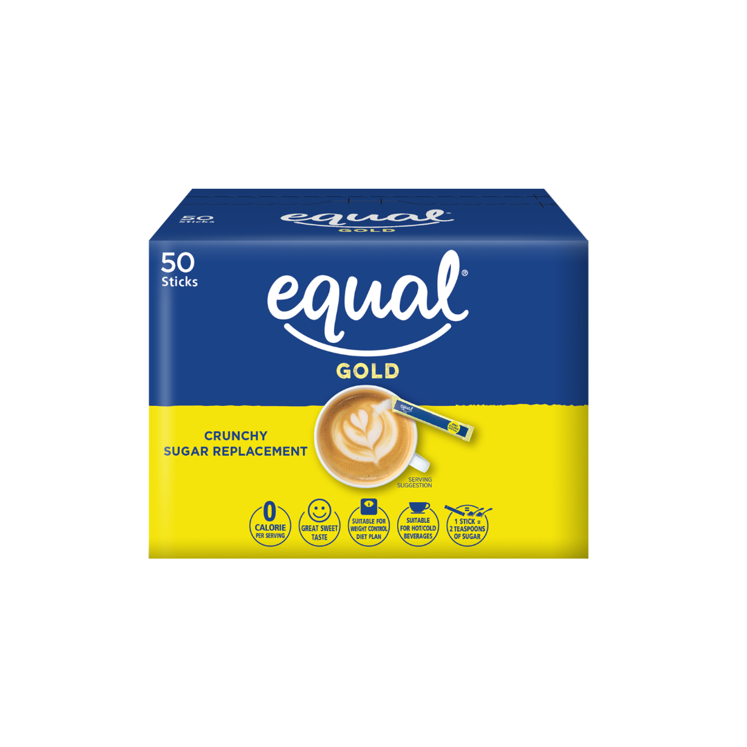 Equal Gold Crunchy Sugar Replacement 50 sticks 50g