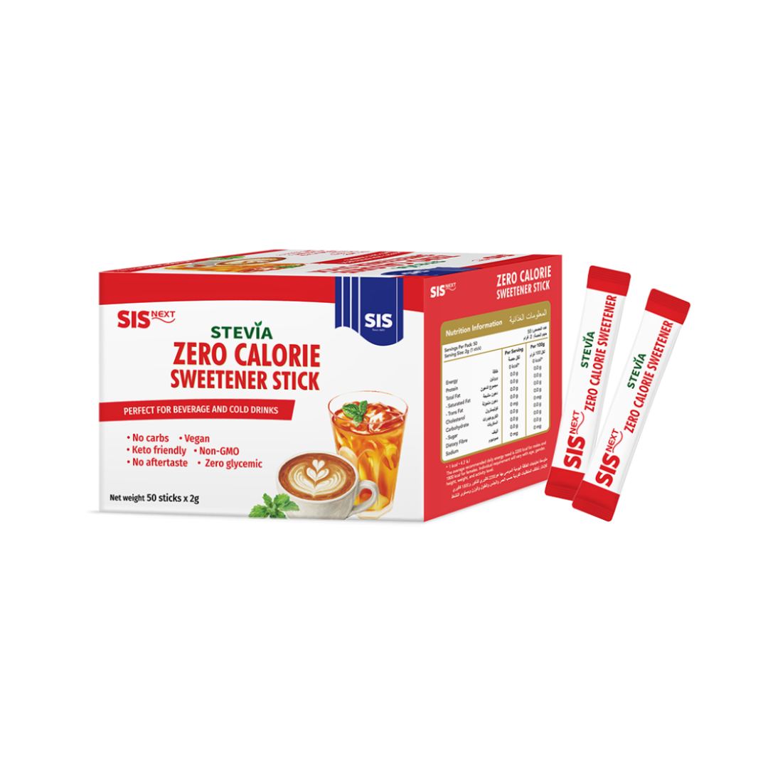 SIS Next Stevia Zero Calorie Sweetener Stick 50 x 2g