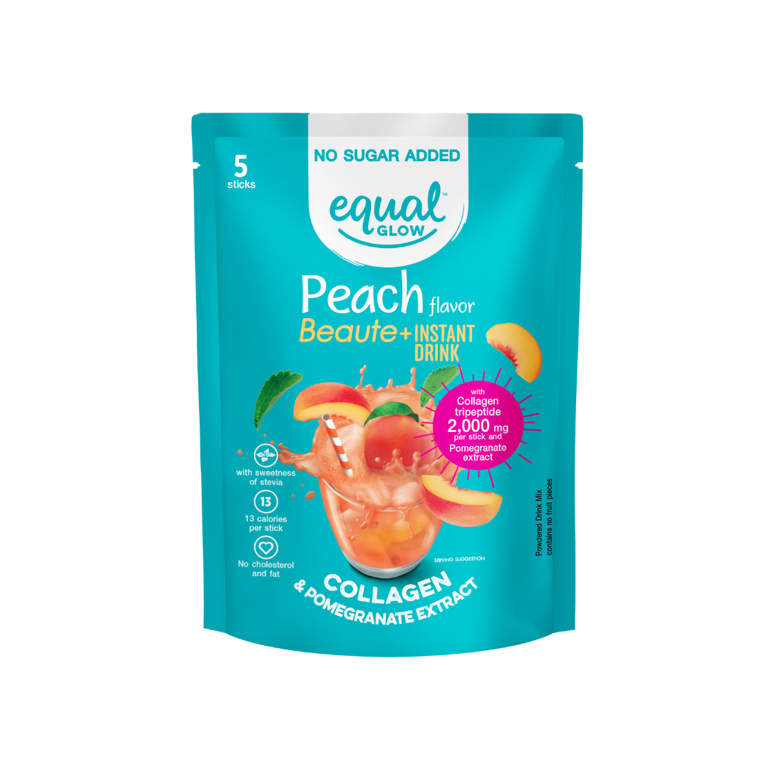 Equal Glow Strawberry Flavor Vita+ Instant Smoothie  Dietary Fiber and L Carnitine 4 sticks 108g