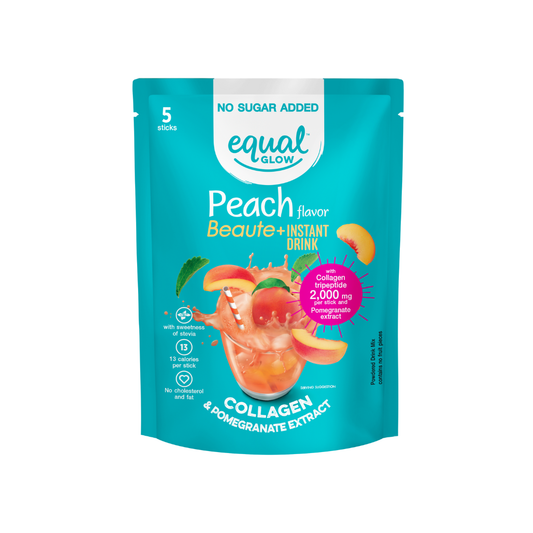 Equal Glow Strawberry Flavor Vita+ Instant Smoothie  Dietary Fiber and L Carnitine 4 sticks 108g