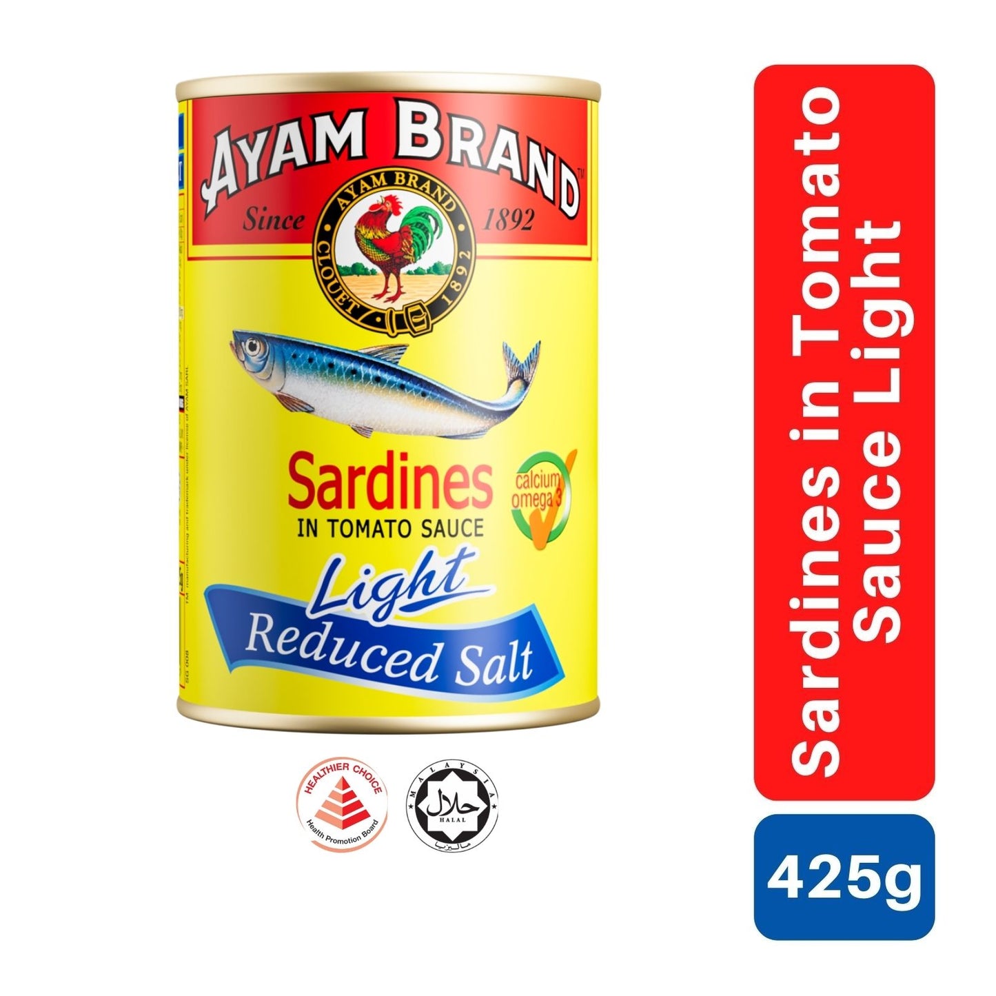 Ayam Brand Sardines Light (Tall) 425g
