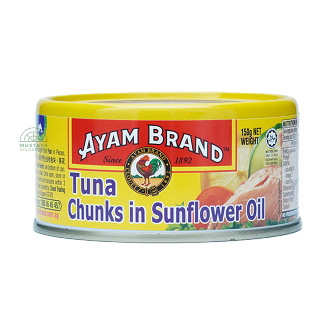 Ayam Brand Tuna Chunks in Sunflower Oil 150g