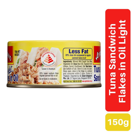 Ayam Brand Tuna Sandwich Flakes In Oil (Light) 150g