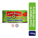 Ayam Brand Tuna Flakes Extra Virgin Olive Oil Spicy 150g