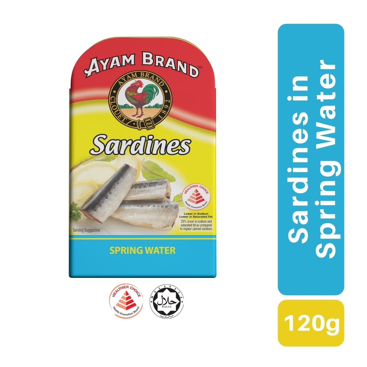 Ayam Brand Sardines In Spring Water 120g