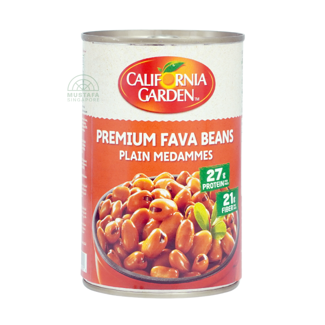 California Garden Premium Fava Beans Plain Medammes 450g