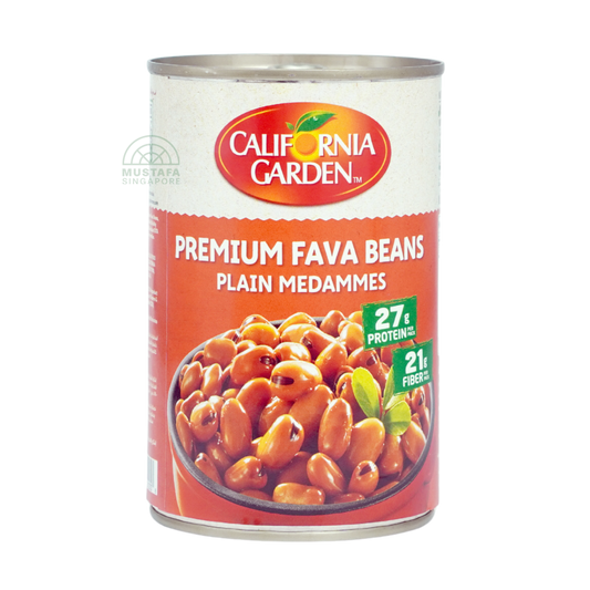 California Garden Premium Fava Beans Plain Medammes 450g