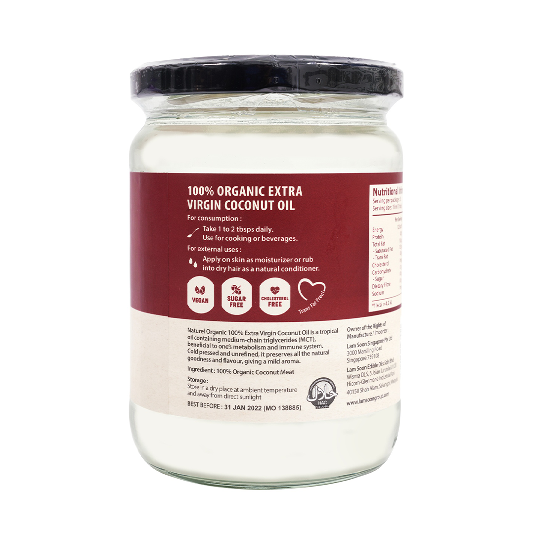Naturel Organic Coconut Oil 500ml