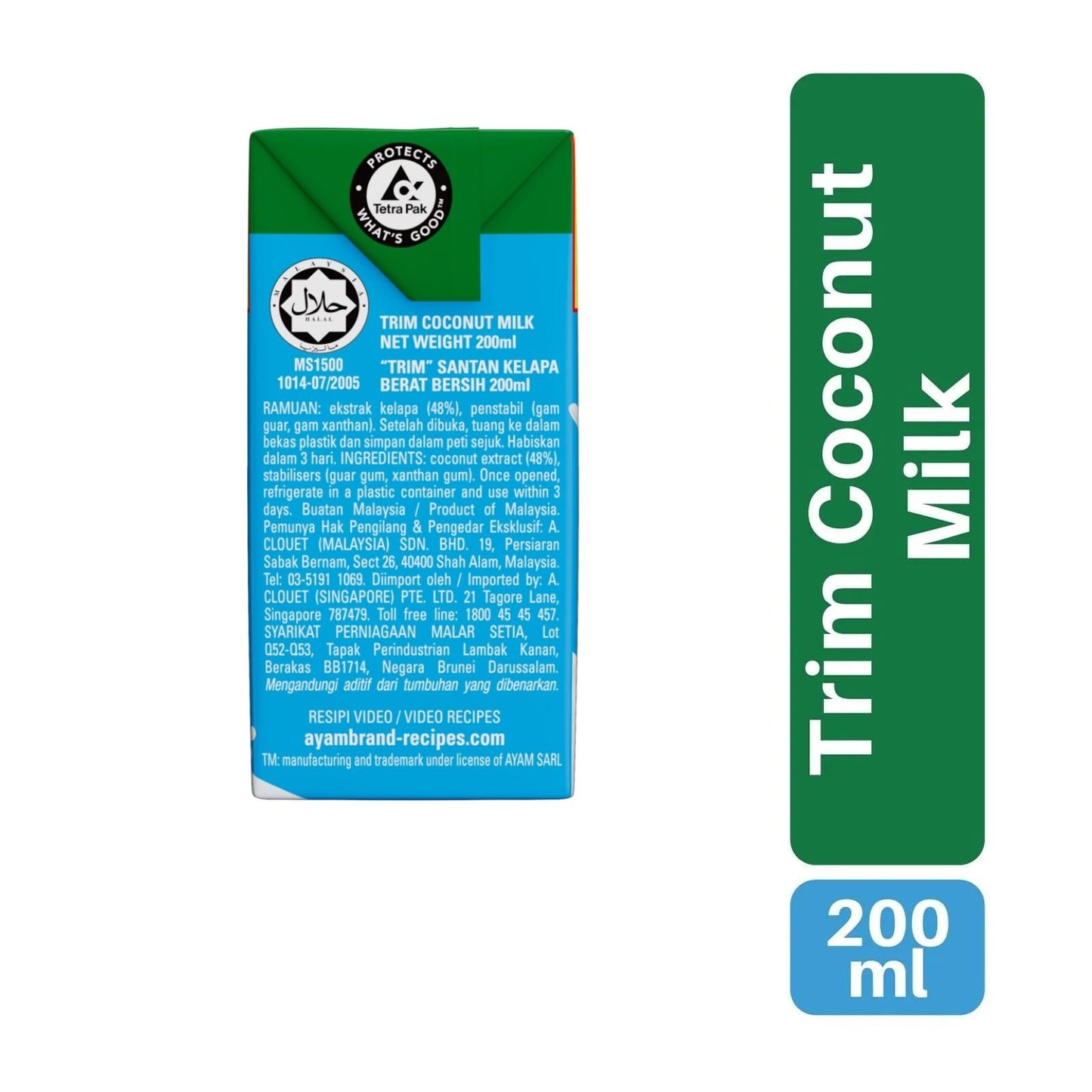 Ayam Brand Trim Coconut Milk 200ml
