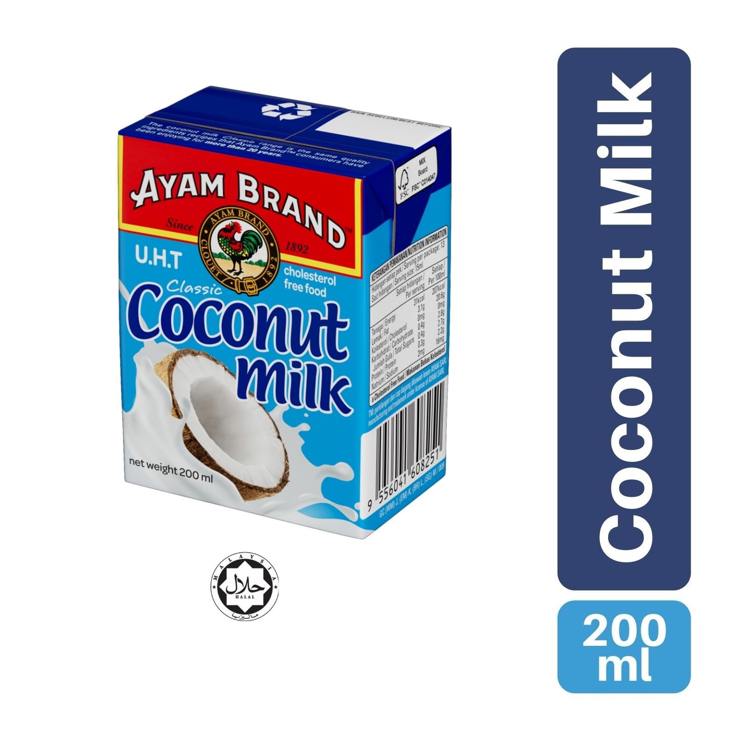 Ayam Brand Coconut Milk 200ml