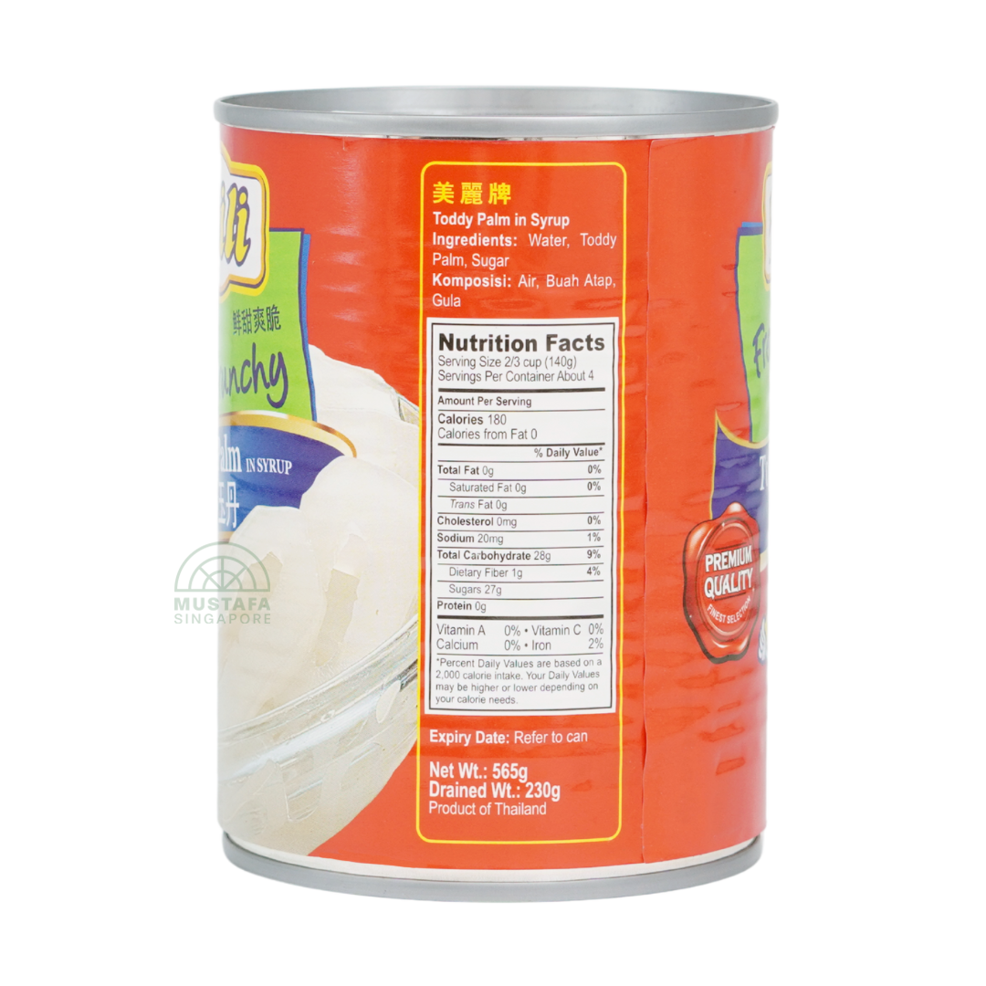 Mili Fresh and Crunchy Toddy Palm in Syrup 565g