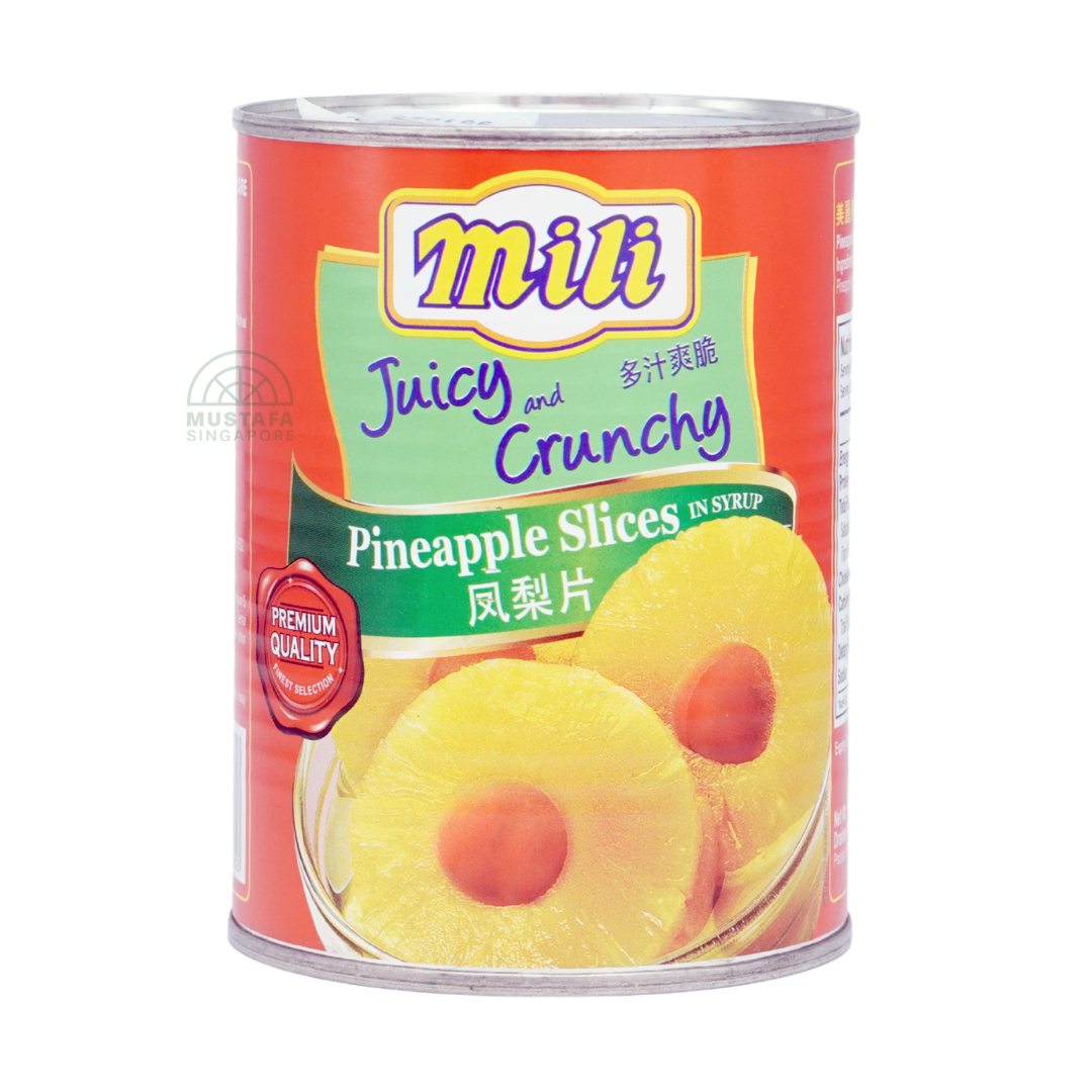 Mili Juicy and Crunchy Pineapple Slices in Syrup 565g
