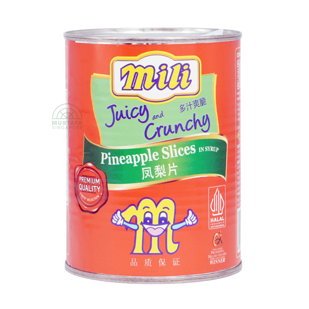Mili Juicy and Crunchy Pineapple Slices in Syrup 565g