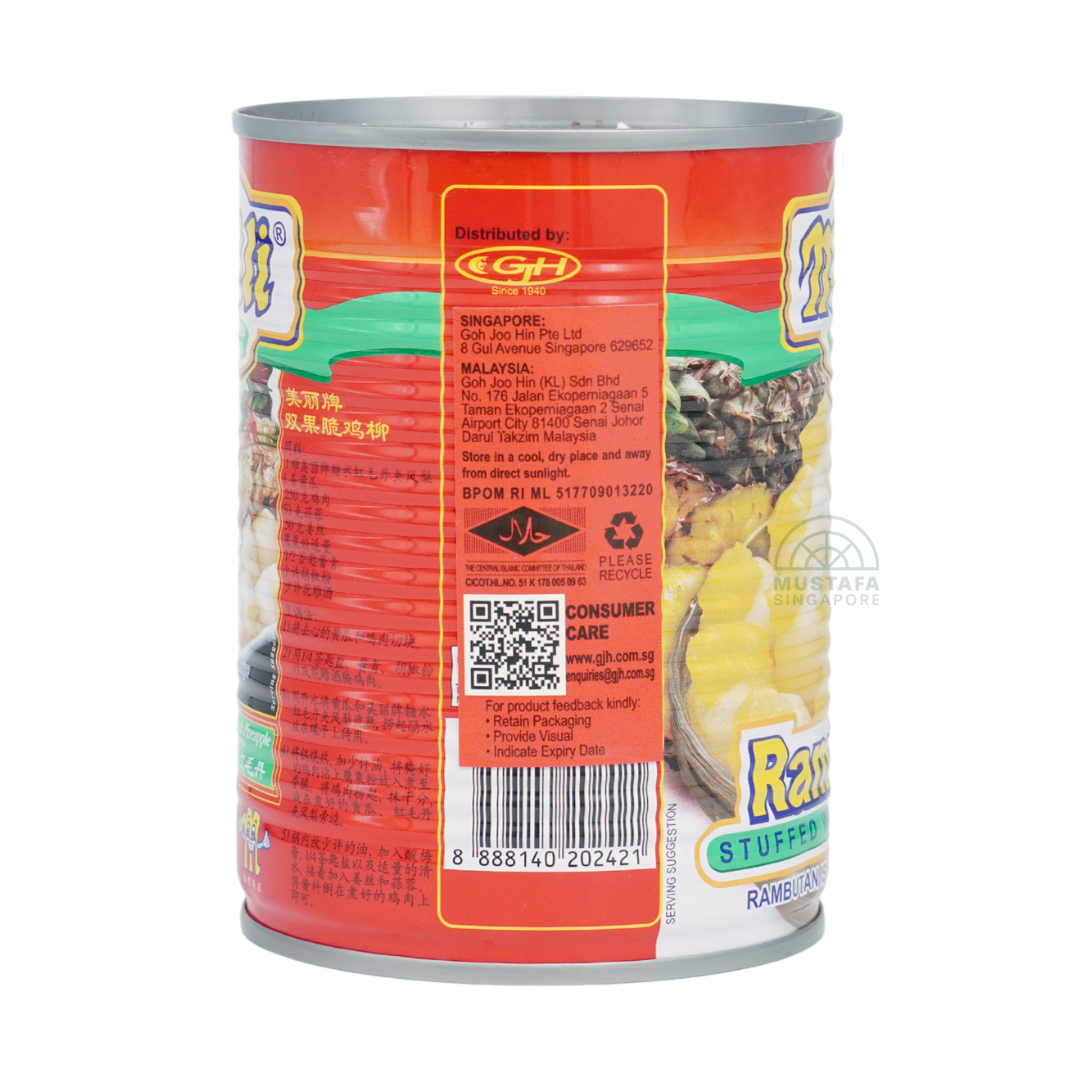 Mili Rambutan Stuffed with Pineapple 565g