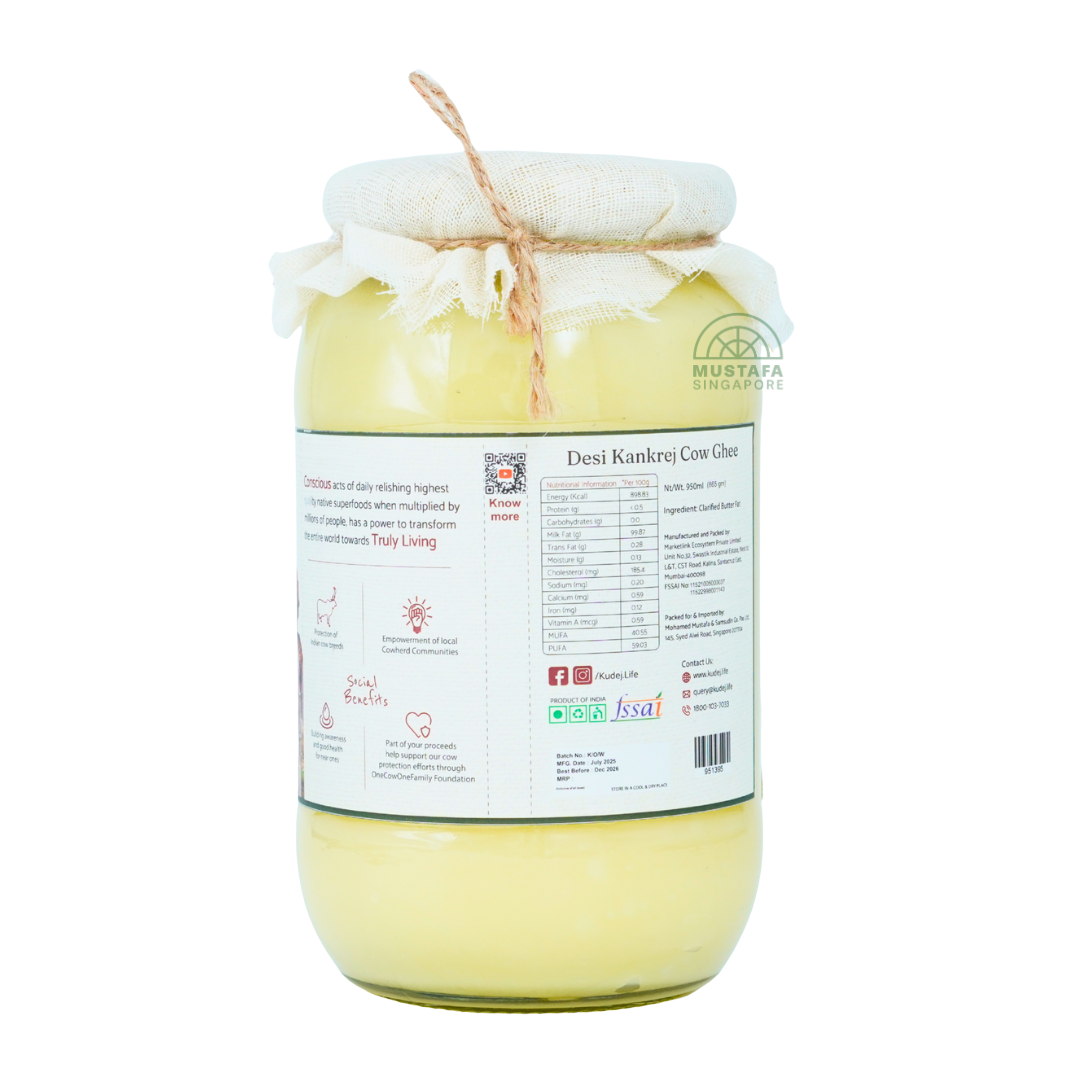 Kudej Desi Kankrej Cow A2 Ghee 950ml