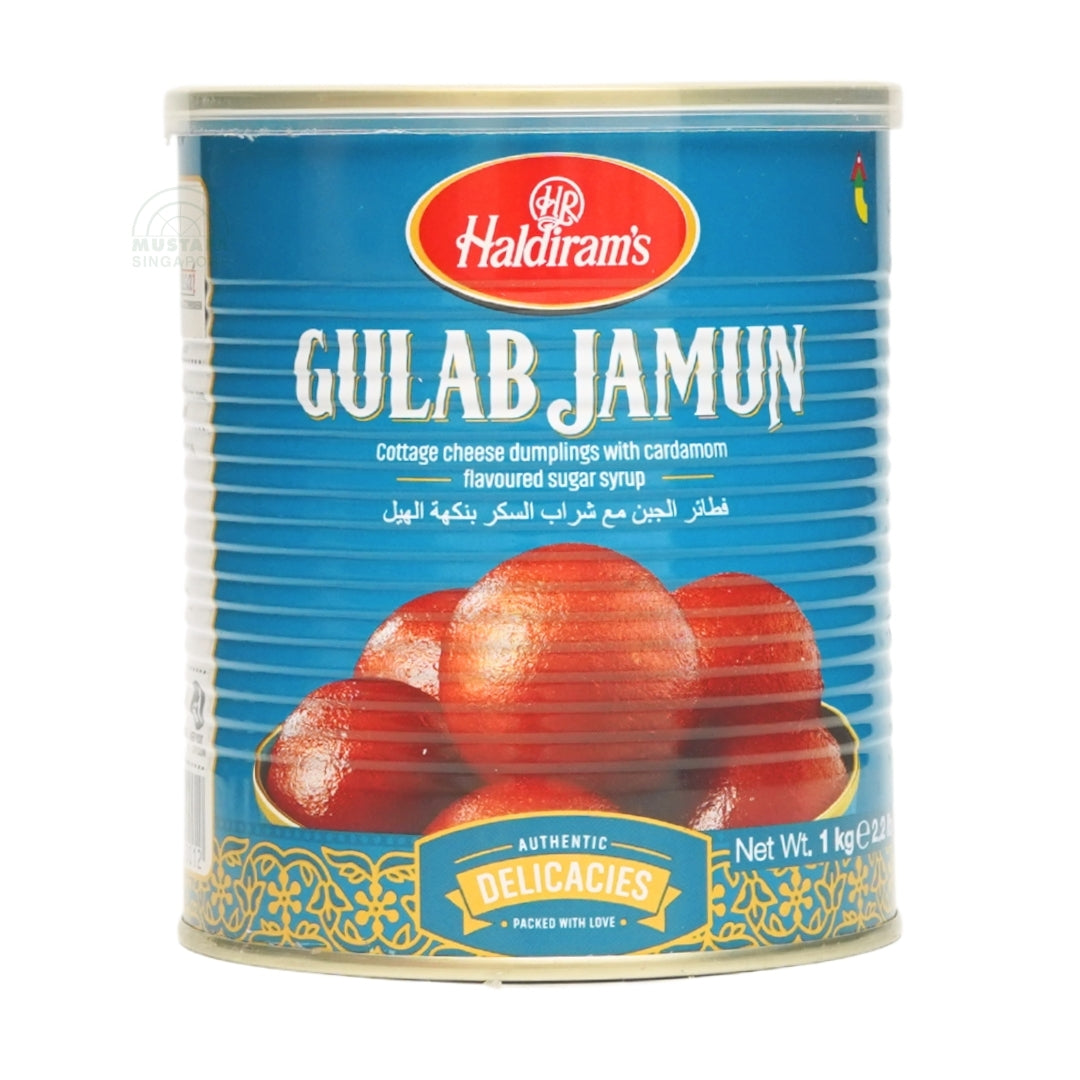 Haldiram's Gulab Jamun Cottage Cheese Dumplings with Cardamon 1kg