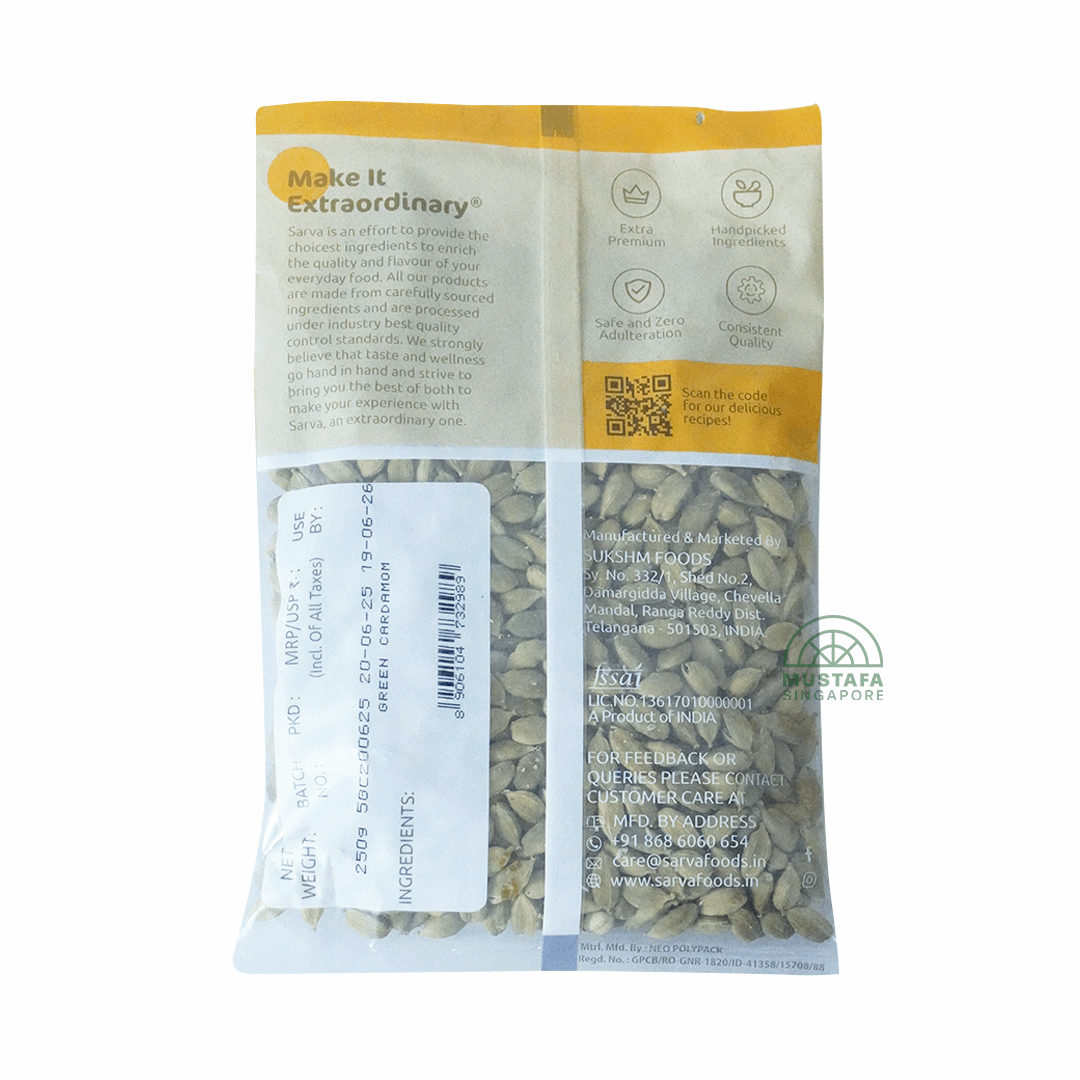 Sarva Green Cardamom (Bold) 250g