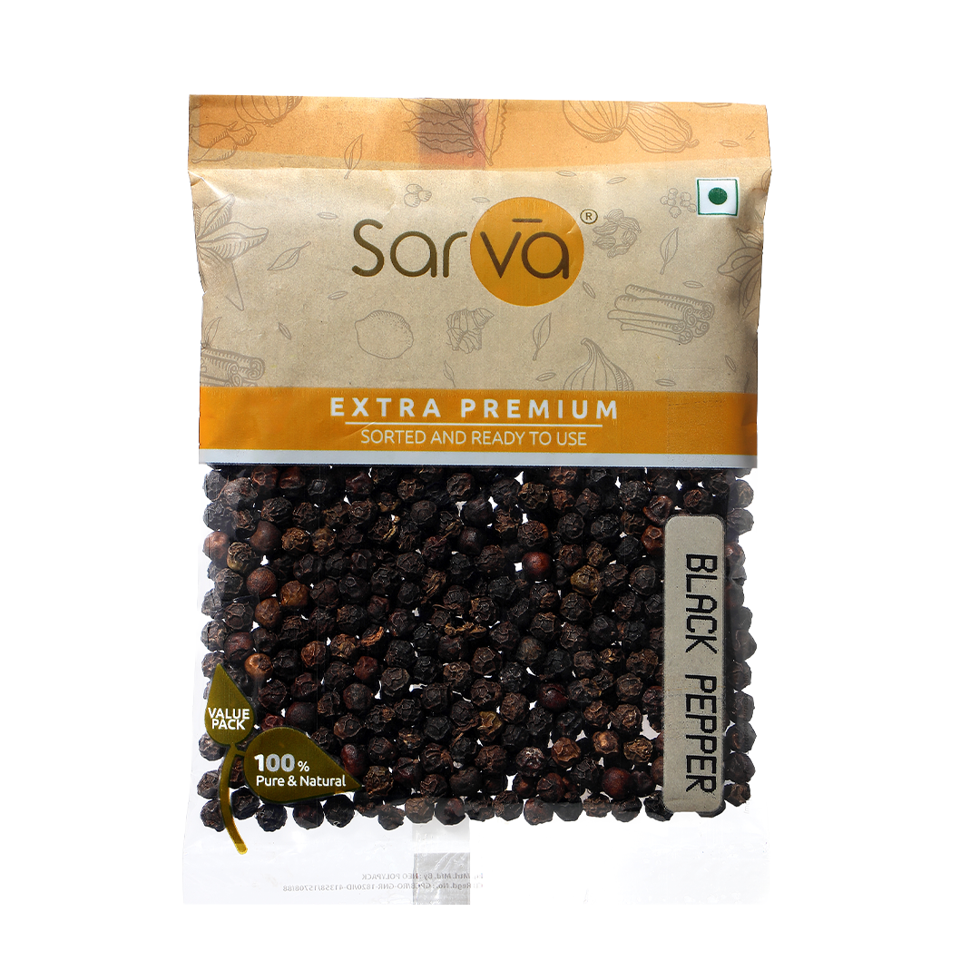 Sarva Black Pepper Whole 250g