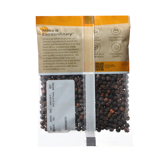 Sarva Black Pepper Whole 250g