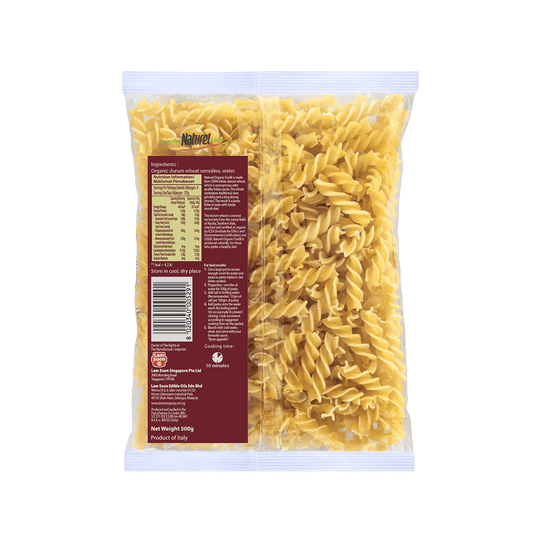Naturel Organic Fusilli Pasta 500g