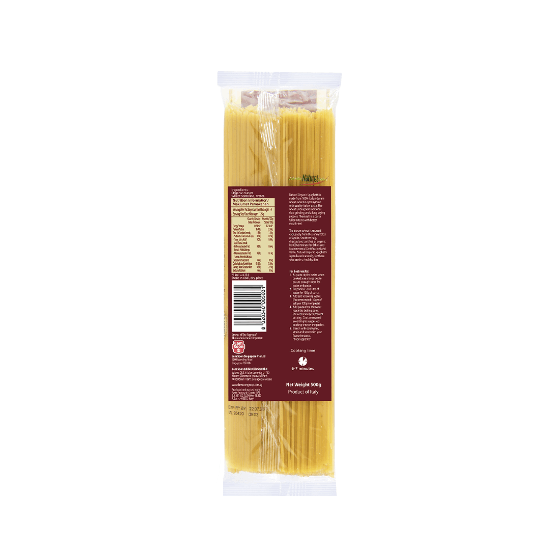 Naturel Organic Spaghetti 500g