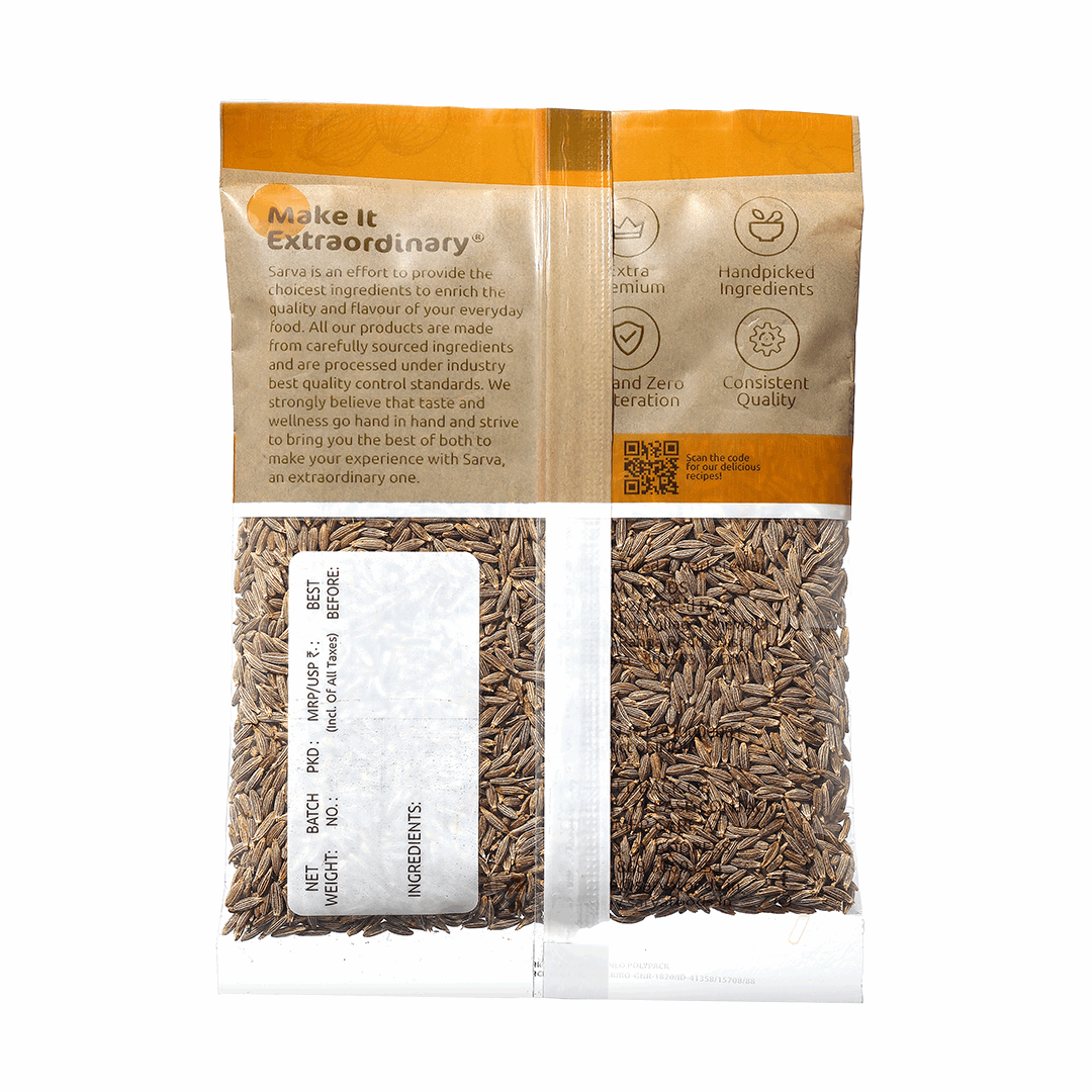 Sarva Cumin Whole (Jeera) 500g
