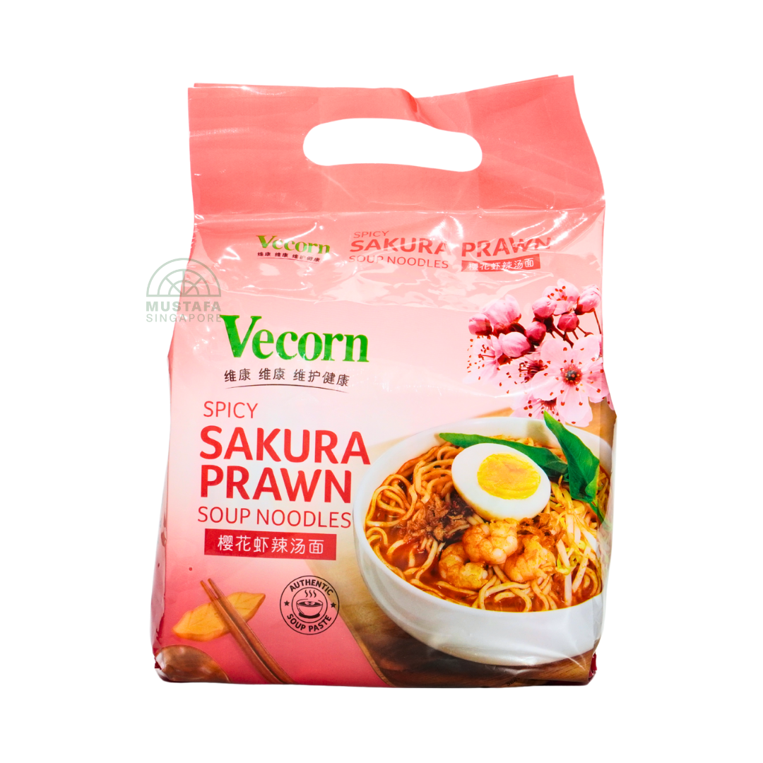 Vecron Spicy Sakura Prawn Soup Noodles 110g x 4