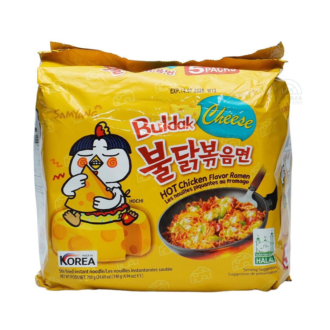 Samyang Buldak Cheese Hot Chicken Flavour Ramen 140g x 5s