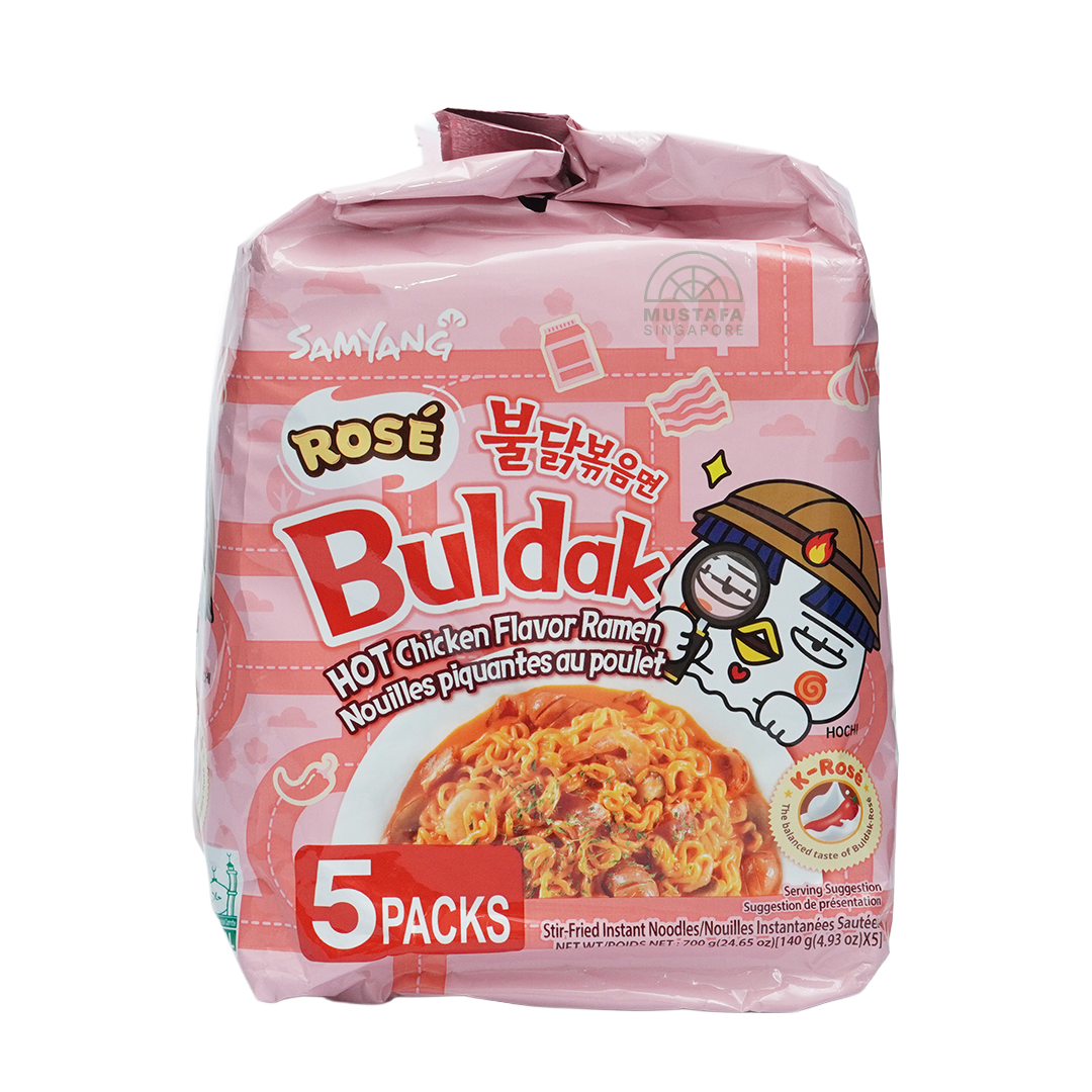 Samyang Buldak Rosé Hot Chicken Flavour Ramen 140g x 5s