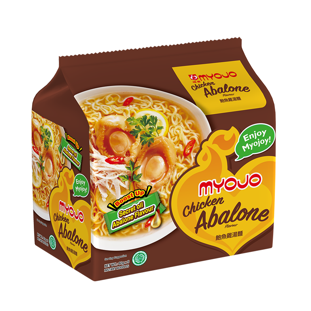 Myojo Chicken Abalone Flavour Instant Noodles 80g x 5s