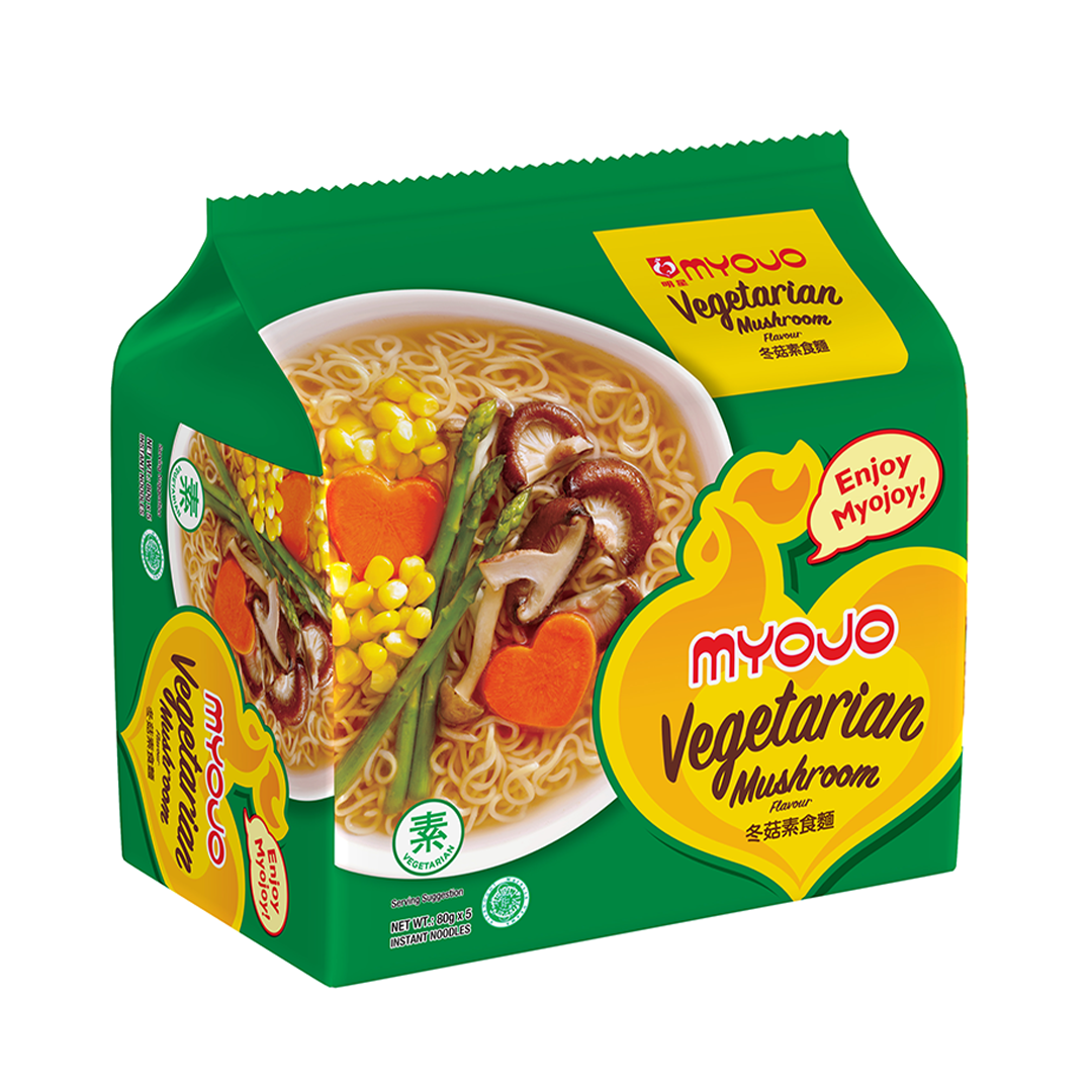 Myojo Vegetarian Mushroom Flavour Instant Noodles 80g x 5s