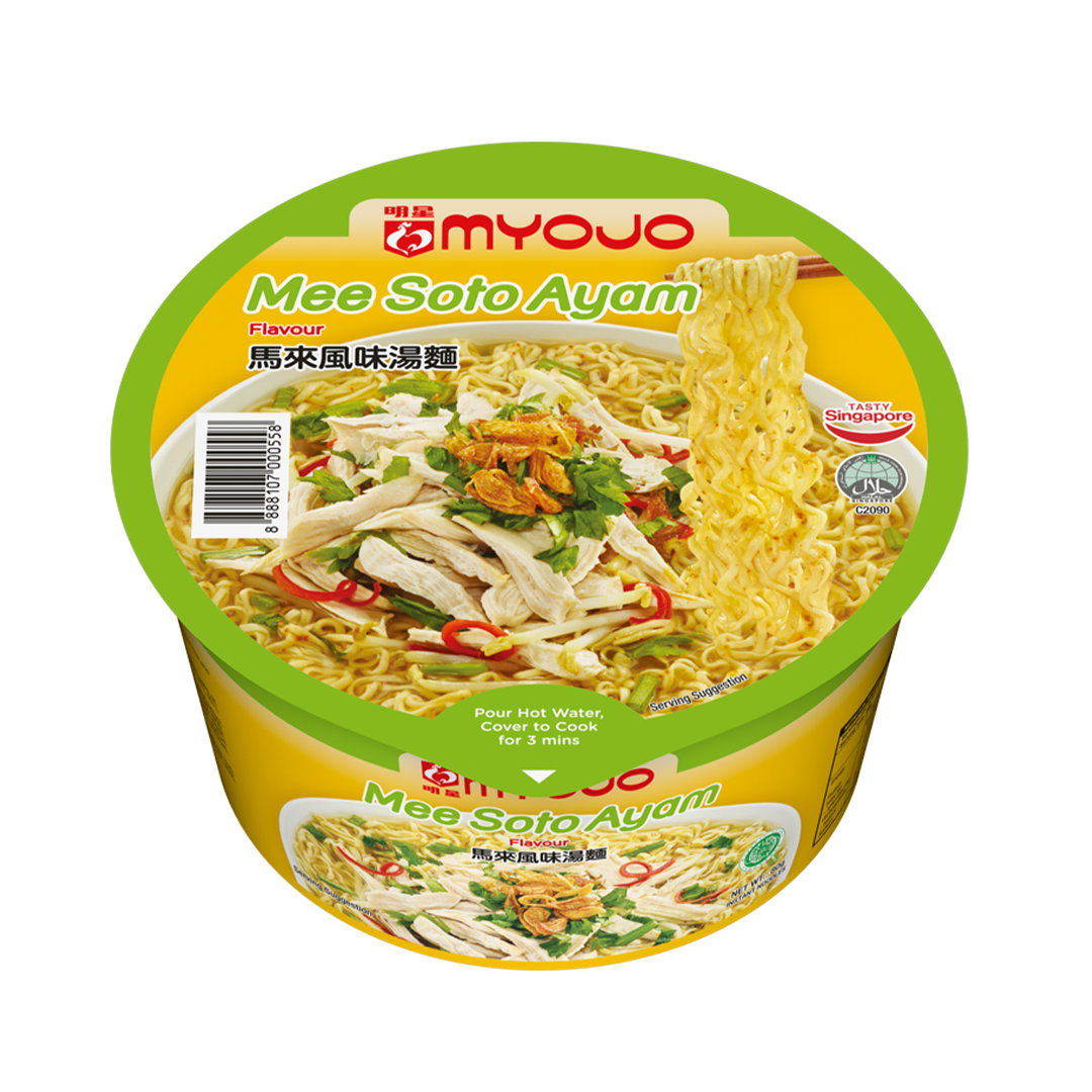 Myojo Mee Soto Ayam Flavour Instant Noodles Bowl 80g