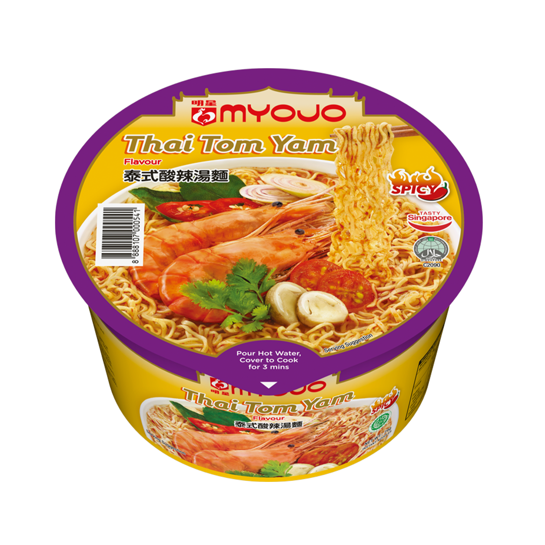 Myojo Thai Tom Yam Flavour Instant Noodles Bowl 79g
