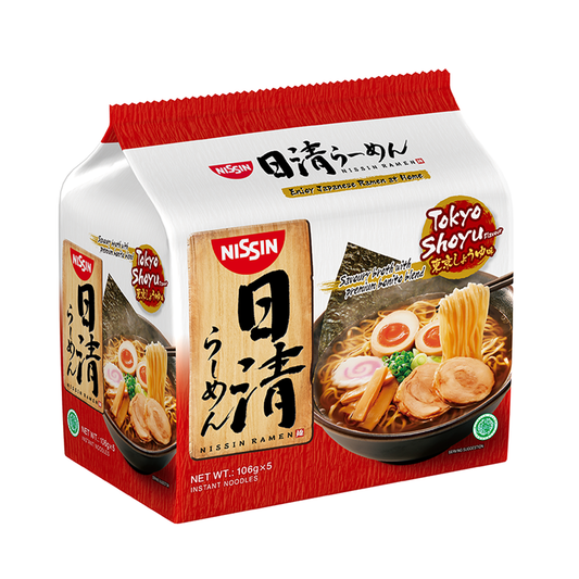 Nissin Tokyo Shoyu Flavour Ramen 106g x 5s