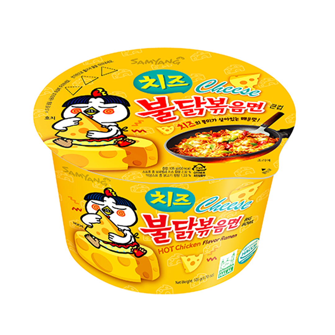 Samyang Buldak Cheese Hot Chicken Flavour Ramen Big Bowl 105g
