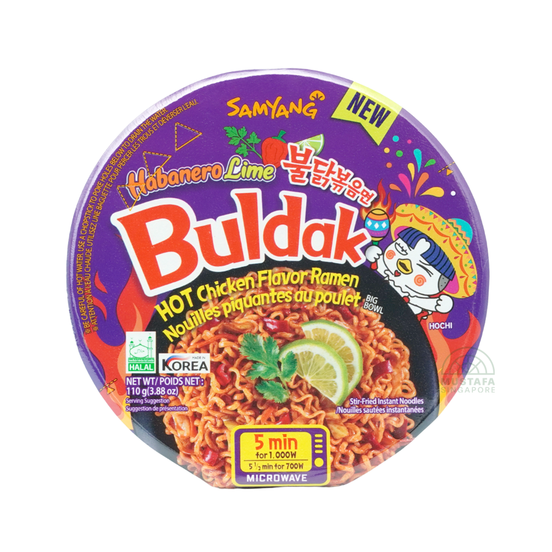 Samyang Buldak Habanero Lime Hot Chicken Flavour Ramen Big Bowl 110g