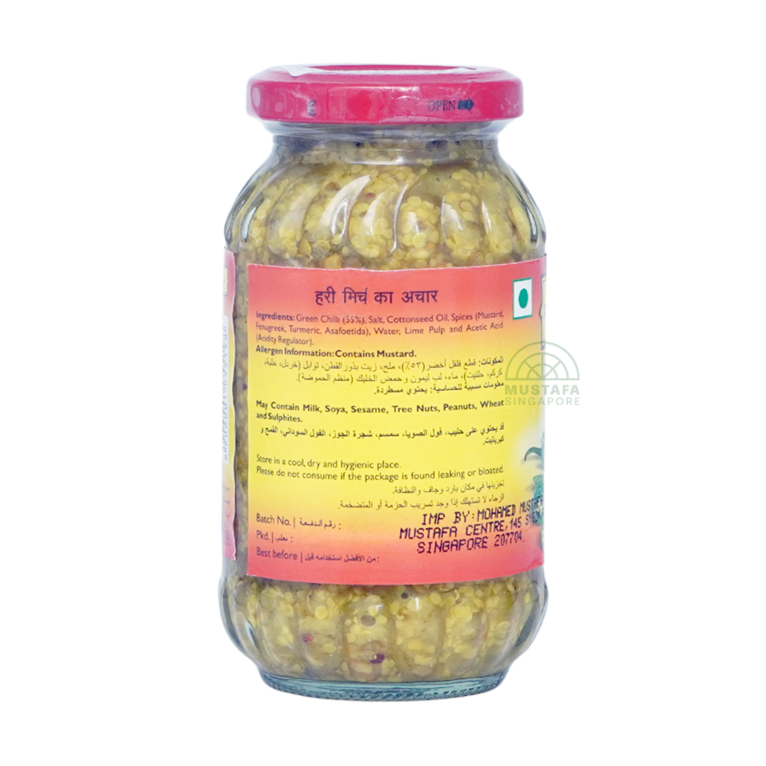 Mother's Recipe Green Chilli Pickle 300g