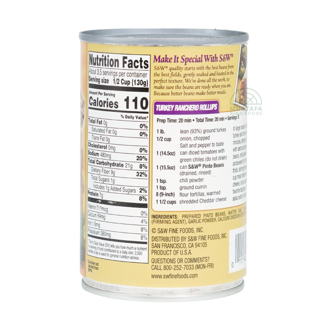 S&W Select Pinto Beans 439g