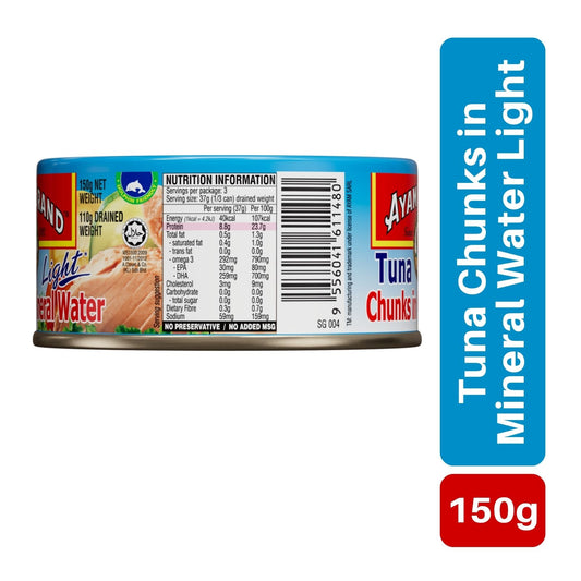 Ayam Brand Tuna Chunk In Mineral Water 150g
