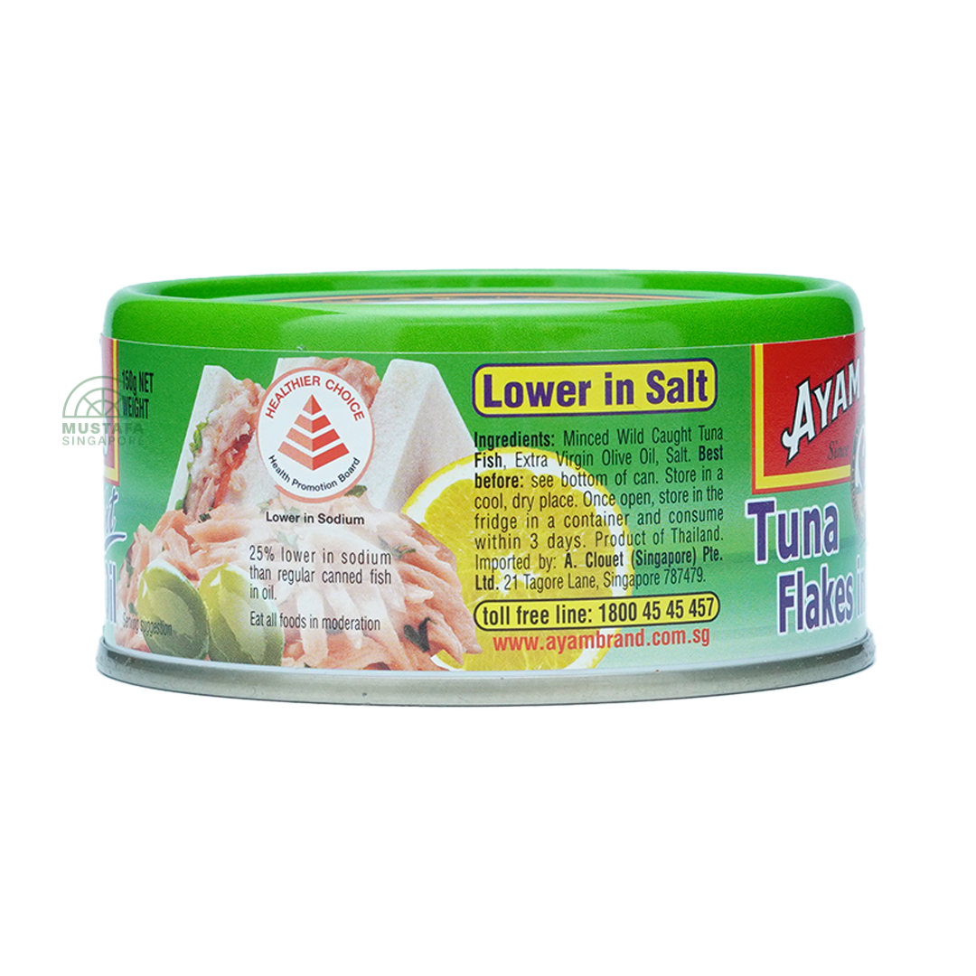 Ayam Brand Tuna Flakes In Olive Oil 150g