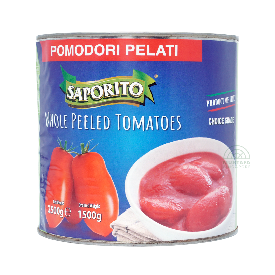 Saporito Whole Peeled Tomato 2500g