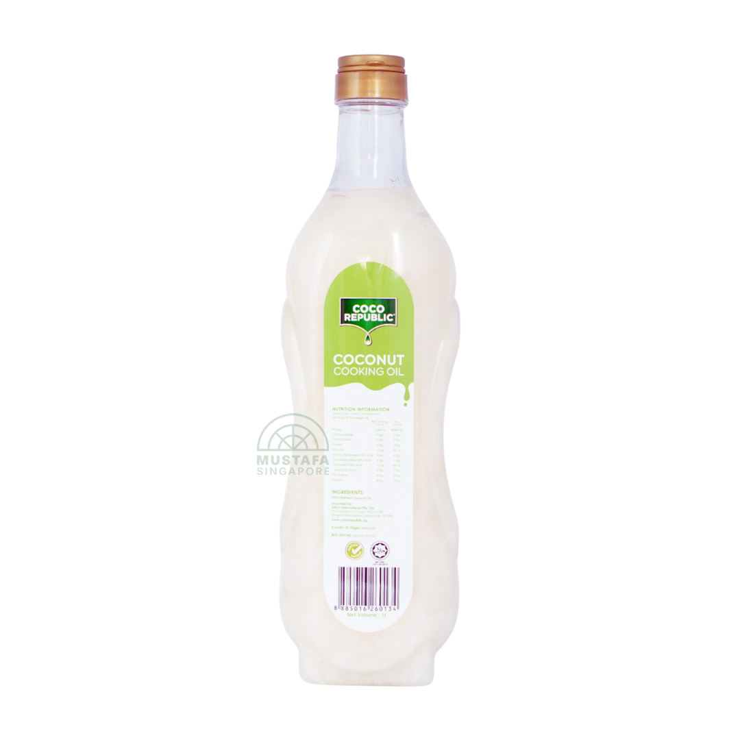 Coco Republic Coconut Cooking Oil 100% Refined Oil 1L