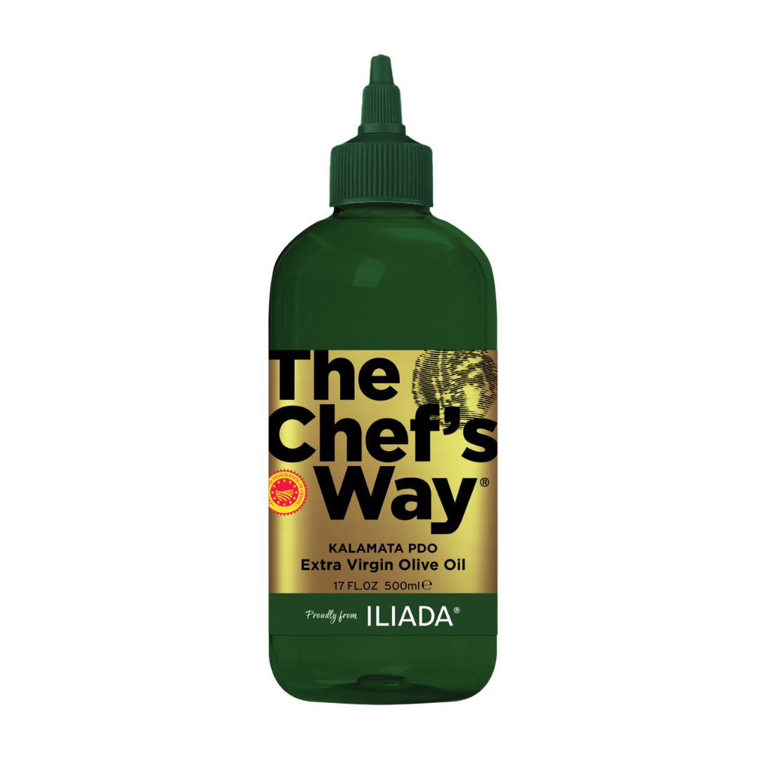 Iliada Extra Virgin PDO Kalamata Olive Oil Chefs Way 500ml