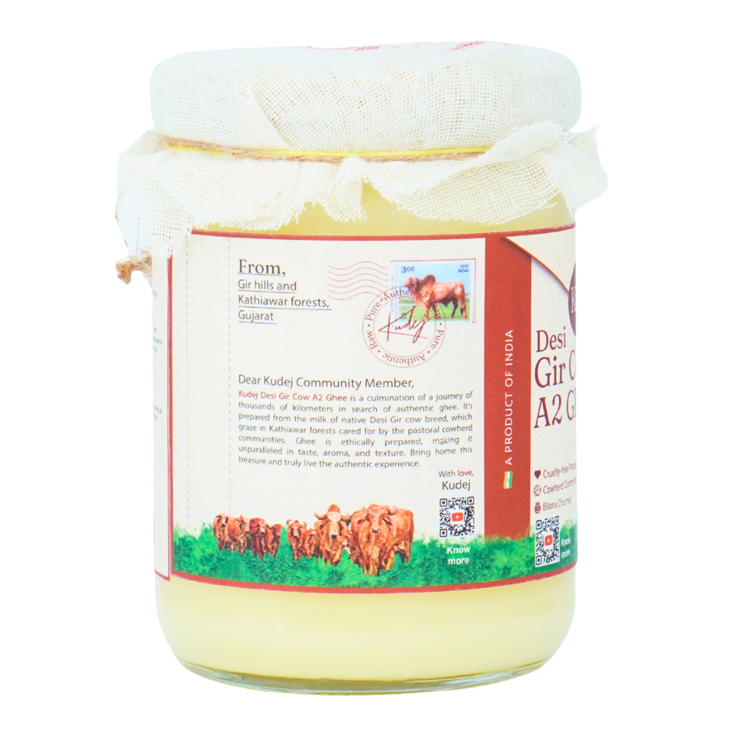 Kudej Desi Gir Cow A2 Ghee 475ml