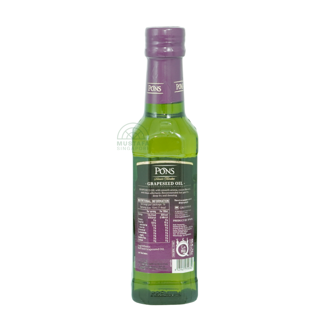 Pons Grapeseed Oil Mediterranean 250ml
